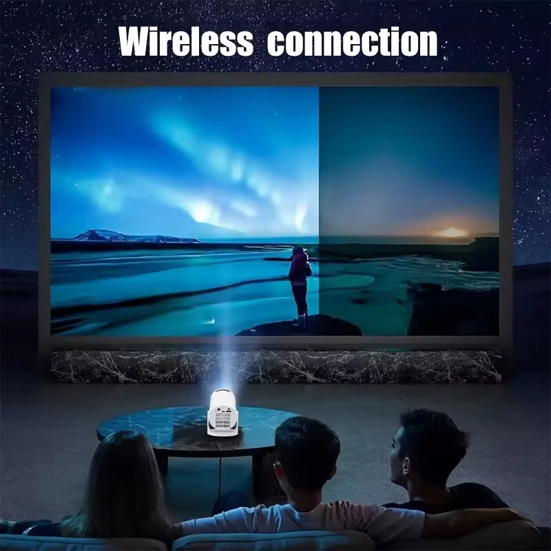 M5 4K Android 11 Projector - Dual Wifi6, Wireless 5.0, 200ANSI Brightness, 1080P HD Outdoor Home Cinema Projector USB Plug