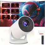 M5 4K Android 11 Projector - Dual Wifi6, Wireless 5.0, 200ANSI Brightness, 1080P HD Outdoor Home Cinema Projector USB Plug